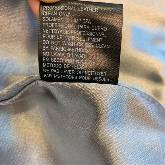 Bebe metallic silver crackled Leather Moto jacket Sz M - Picture 13 of 16